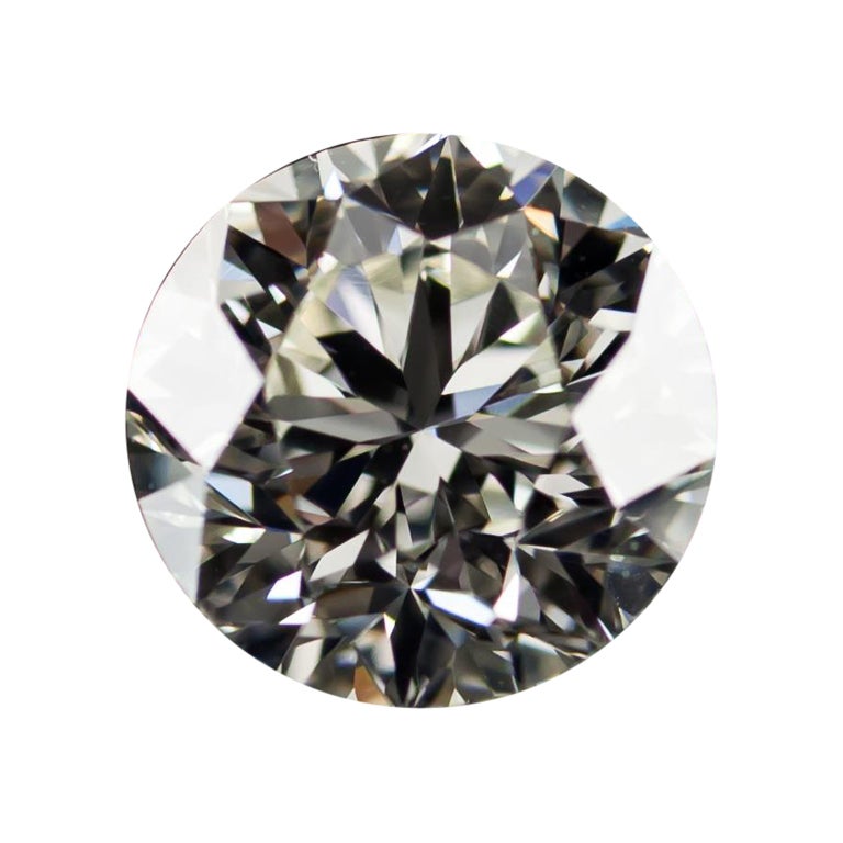 Diamant taille ronde brillant de 2,01 carats non serti K / VS1 certifié GIA en vente