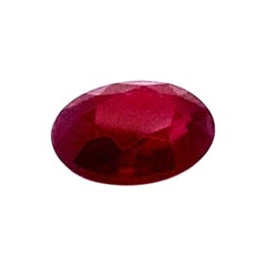 GIA Certified 2.22 Carat Oval Natural Ruby