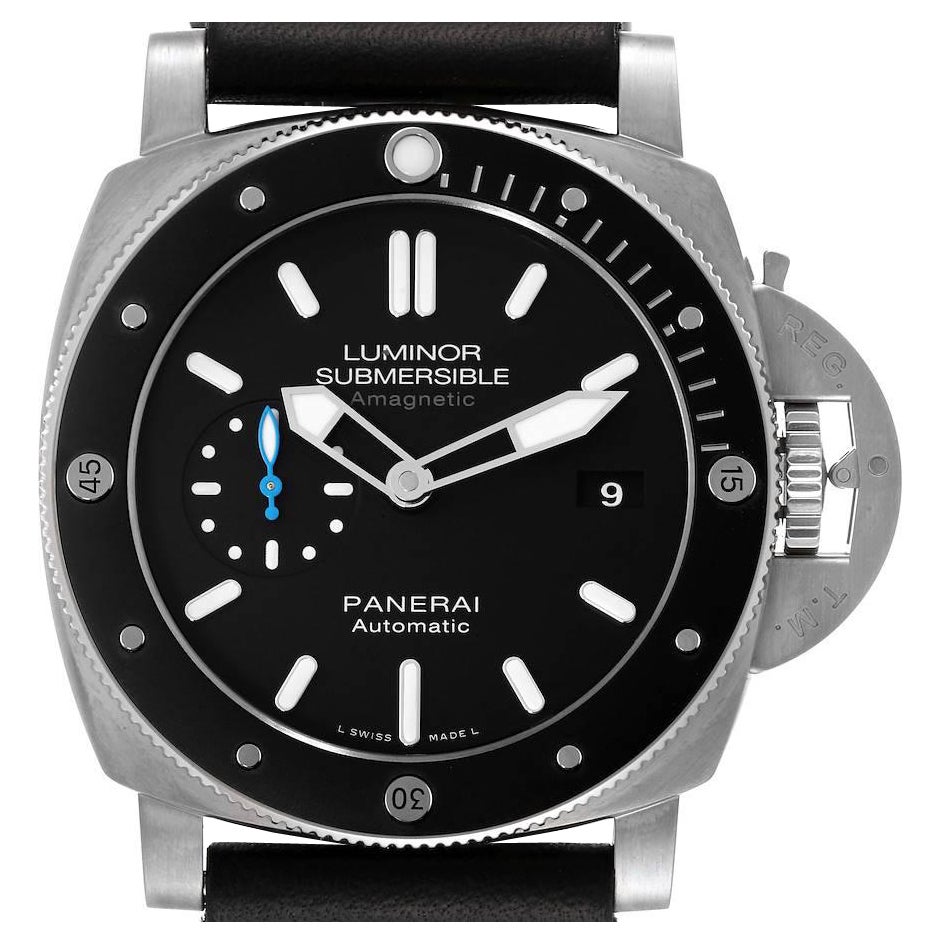 Panerai Luminor 1950 Submersible Depth Gauge Titanium Watch PAM00193 ...