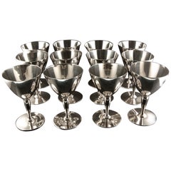 Tiffany & Co. Set of 12 Cordials Glasses, Made in Silver 925