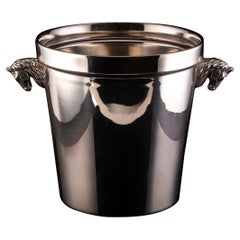 Vintage Mellerio Ice Bucket with Horse Handles