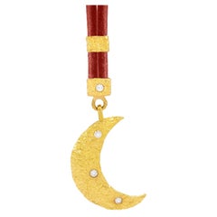 Allegra Crescent Moon Pendant in 22k Gold, by Tagili