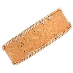 Carrera y Carrera "Romeo and Juliet" Gold Cuff Bracelet