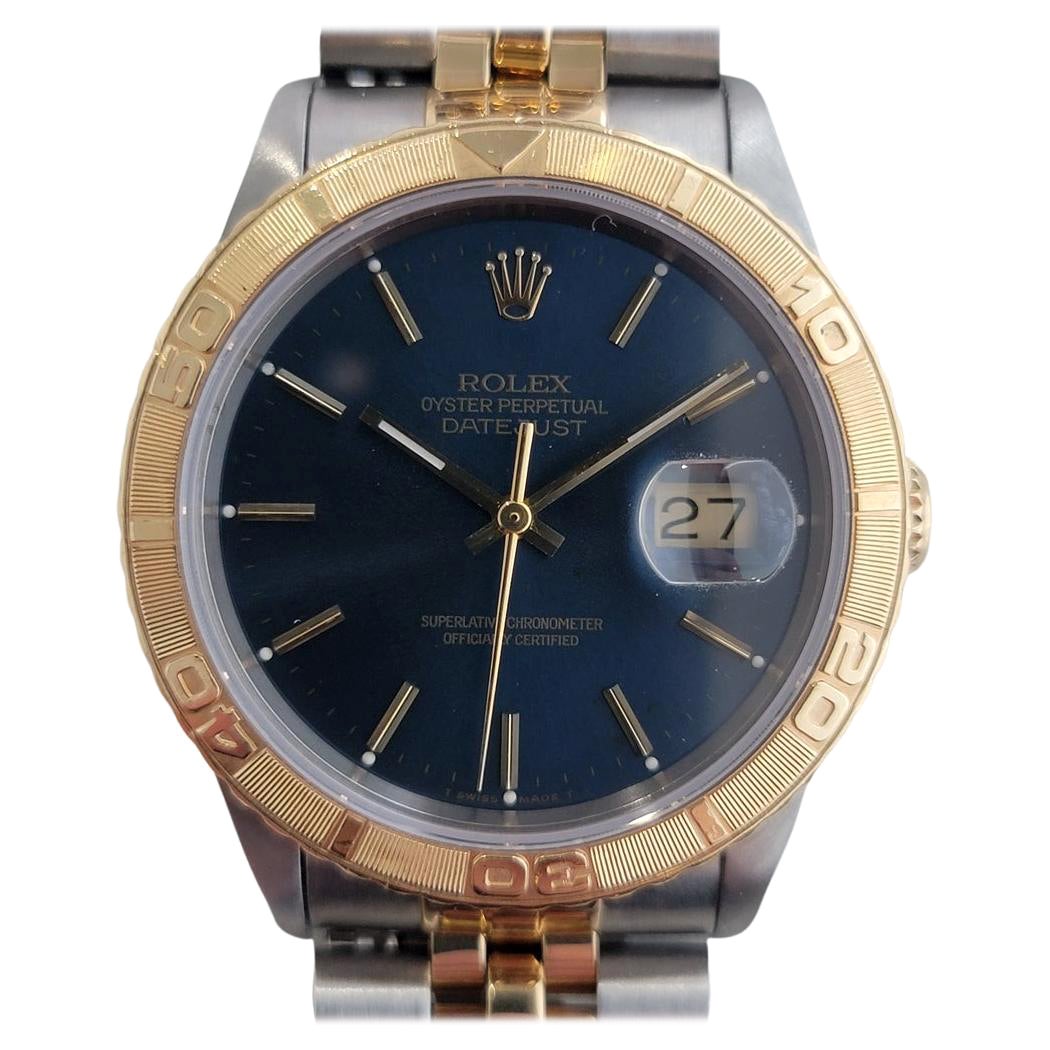 Rolex Men's Datejust 16263 Turn O Graph 18k Gold SS Automatic 1990s RJC134S For Sale