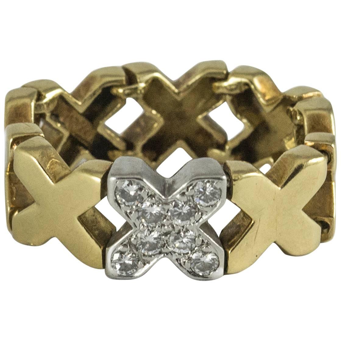 Tiffany & Co. Flexible "X" Ring For Sale