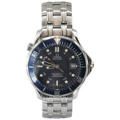 Used Omega Stainless Steel Seamaster James Bond 300M GMT Wristwatch