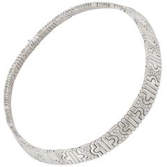 Bulgari Diamond Gold Parentesi Necklace 12