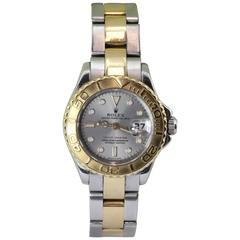Rolex Ladies Yellow Gold Stainless Steel Yacht-Master Automatic Wristwatch