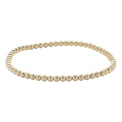Bracelet flexible en or jaune 14 carats