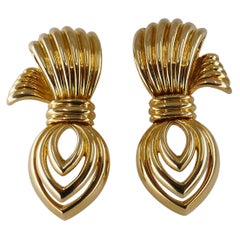 Boucheron Vintage Gold Bow Earrings