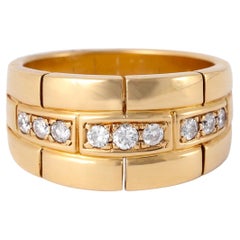 Cartier Diamond 18k Yellow Gold Maillon Panthere Ring