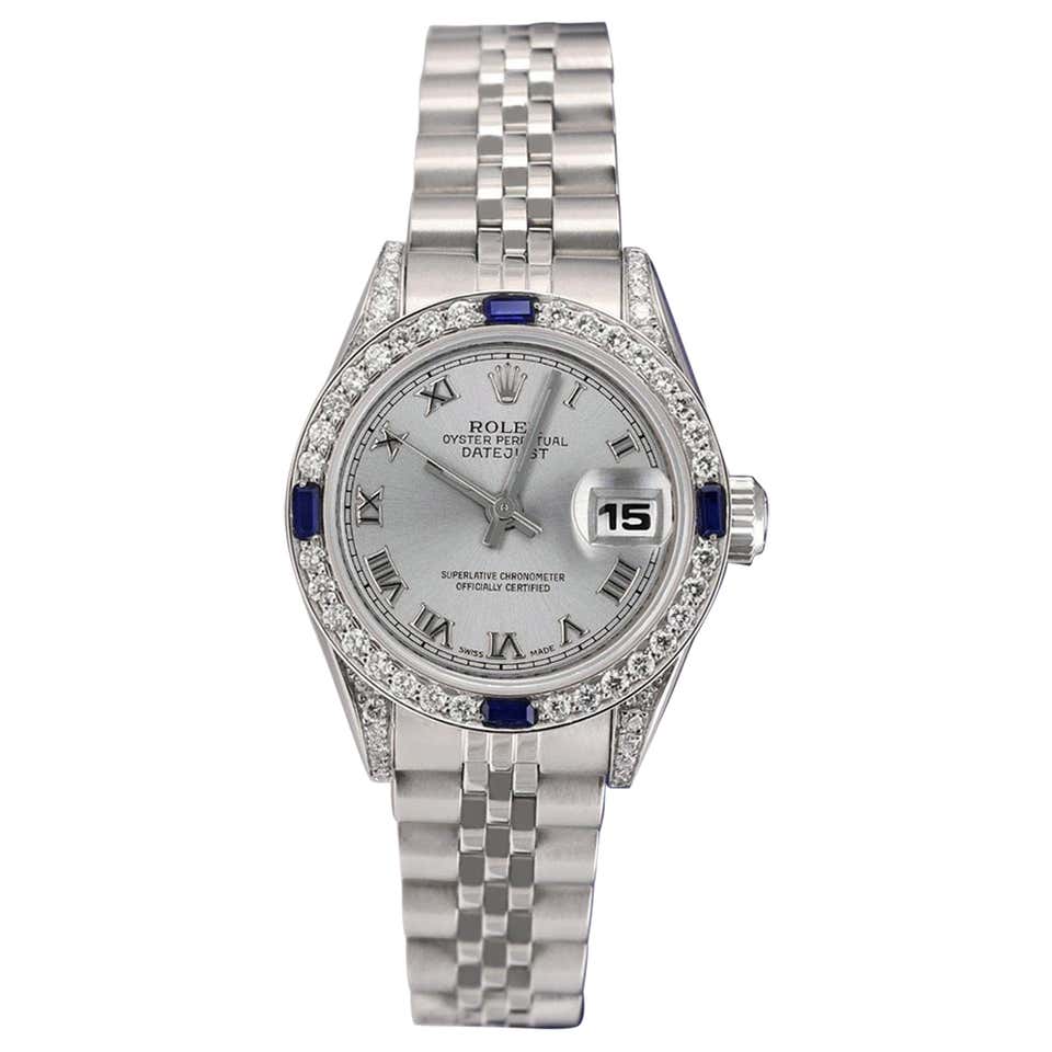 Rolex Stainless Steel Bubble Back Rare Roman Dial Perpetual Wind Watch ...