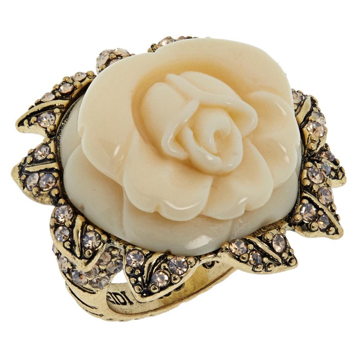 Heidi Daus Premier Rose Crystal Accented Ring For Sale