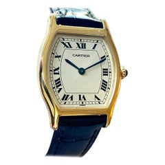 Cartier Paris Yellow Gold Watch, Model, TORTUE, Handwinding 1975 Model Nr 96069