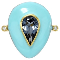 Turquoise Tear Ring