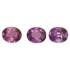 2.46 Carat Natural Purple Sapphires Precious Loose Gemstone, Customisable Jewels