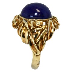 Lapis Luzila 18k Yellow Gold