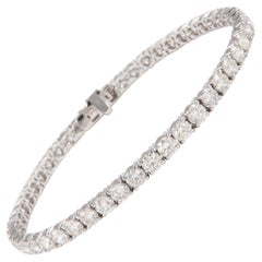 Alexander 7.07 Carats Diamond Tennis Bracelet 18-Karat White Gold