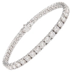 Alexander Bracelet tennis en or blanc 18 carats avec diamants de 9,88 carats