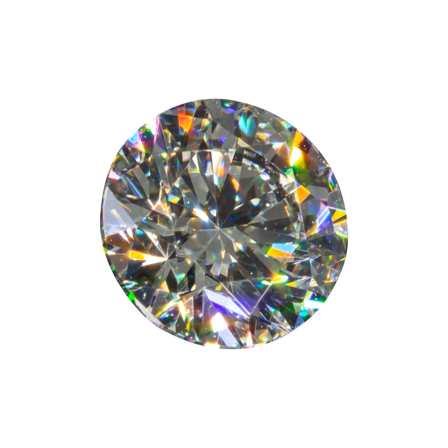 Diamant taille ronde brillant de 1,00 carat non serti K/VS2 certifié GIA en vente