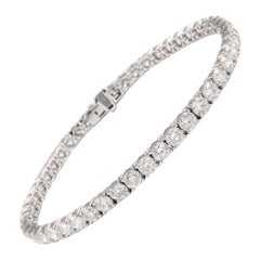 Alexander 8.80 Carats D-F Color Diamond Tennis Bracelet 18-Karat White Gold