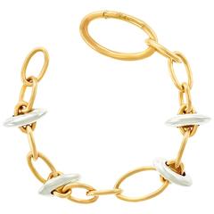 Chic Pomellato White and Rose Gold Bracelet