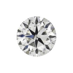 Diamant certifié GIA de 0,50 carat, D/VVS2, taille brillant, excellente nature