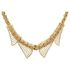 Halskette aus 18 Karat Gelbgold mit Kragen