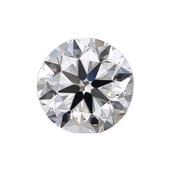 Diamant naturel de 0,50 carat certifié GIA, E/VVS1, taille brillant, excellent