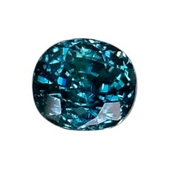 Natural 5.63 Carat 'Ocean Blue' Zircon from Cambodia