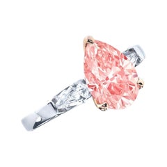 Emilio Jewelry Gia zertifizierter orange-rosa Diamantring 