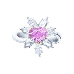 Emilio Jewelry Gia Certified Intense Purple Diamond Ring
