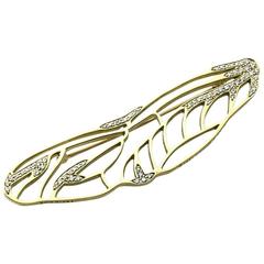 Tiffany & Co. Angela Cummings Pavé Diamond Gold Dragonfly Wing Brooch