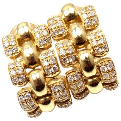 Chopard Diamond Gold Hoop Earrings