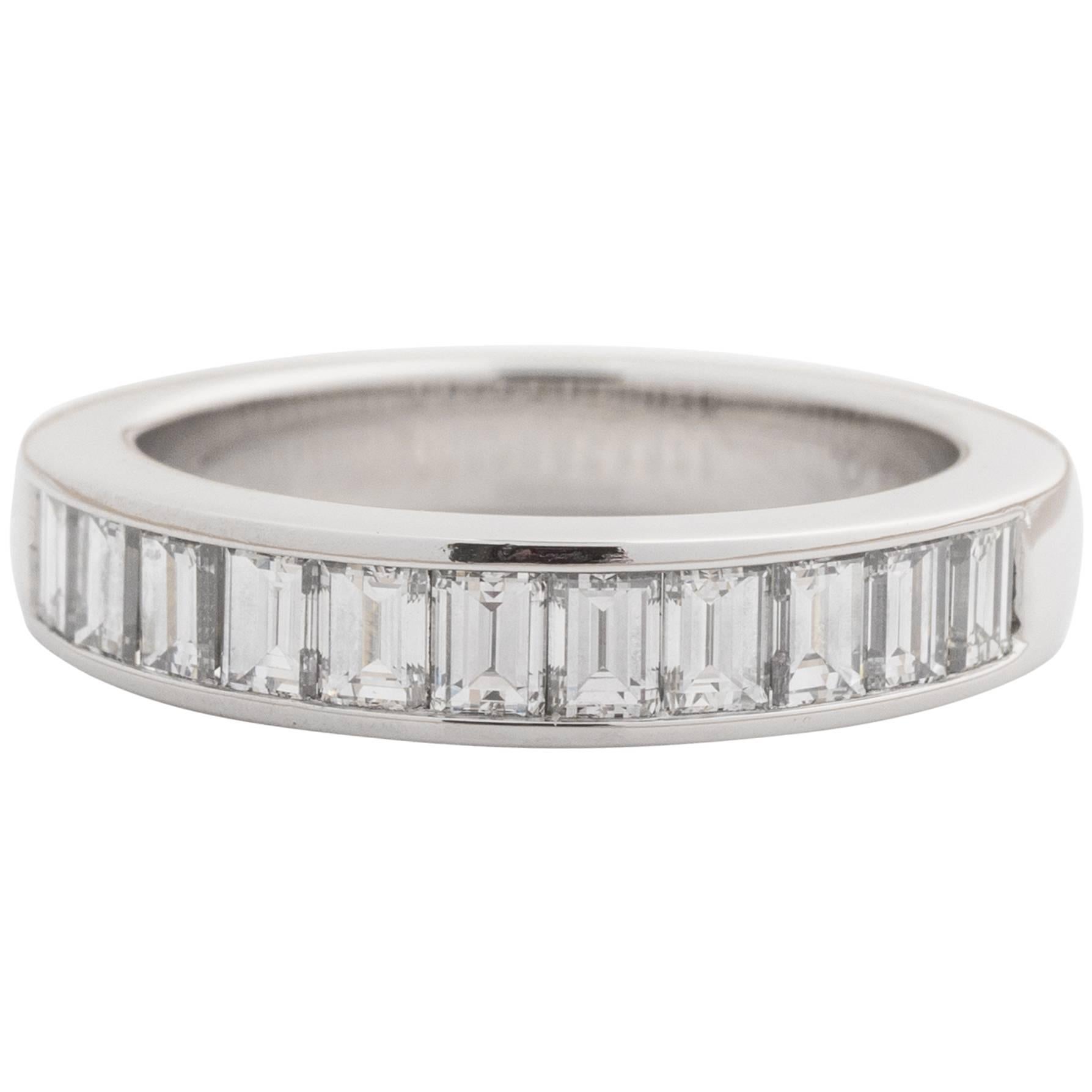 Tiffany & Co. Diamond and Platinum Band Ring
