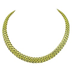 Tiffany & Co Gold Vannerie Choker Necklace