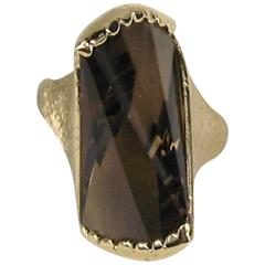 1960s Modernist Topaz Gold Ring 11