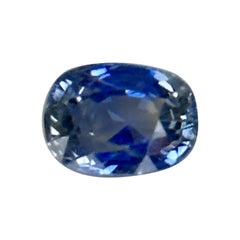3.65 Carat Bi-Color Silver & Blue Sapphire