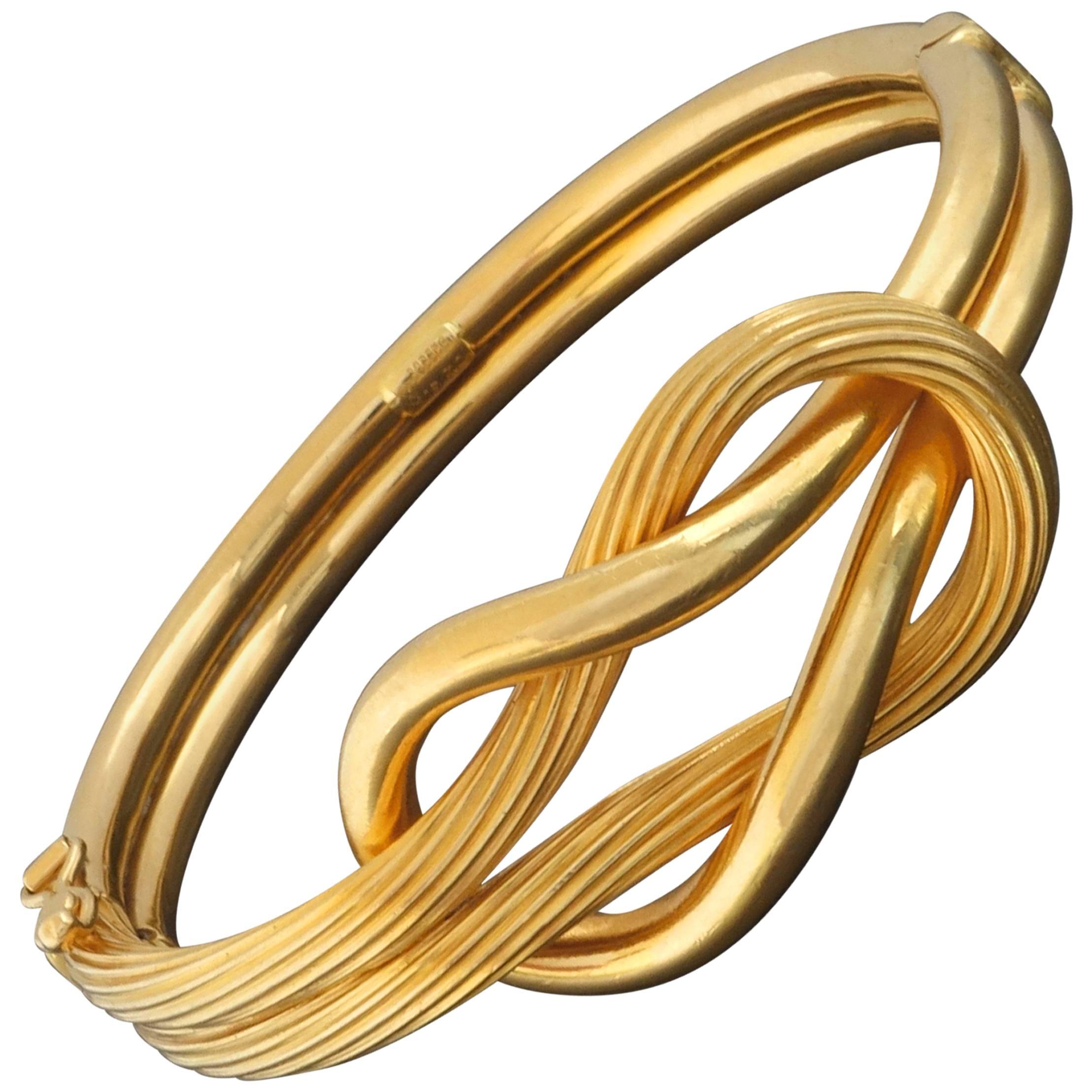 Ilias Lalaounis Classic Modern Hercules Knot Gold Bracelet 