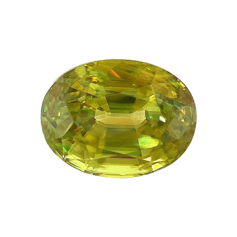 7.95 Carat Oval Sphene, Loose Gemstone for Ring or Pendant