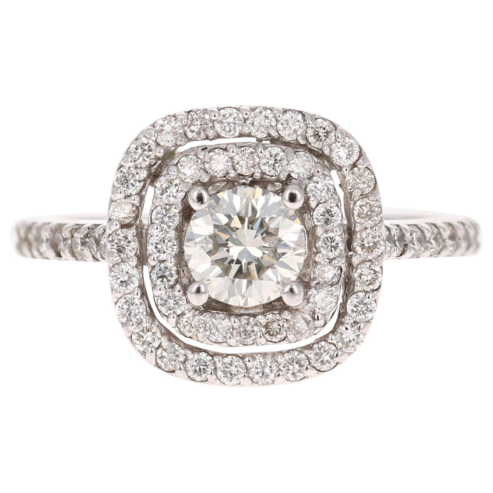 1.02 Carat Diamond White Gold Engagement Ring