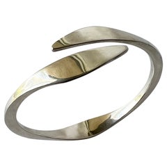 Ronald Hayes Pearson Sterling Silver American Modernist Bangle Cuff Bracelet
