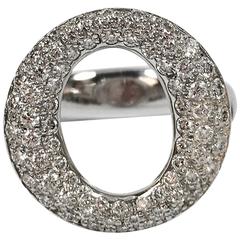 Tiffany & Co. Elsa Peretti Sevillana Diamond Platinum Ring