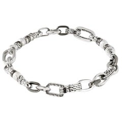 Klassisches Gliederarmband von John Hardy mit Kette und Perlen BU900830SMBRDXUM