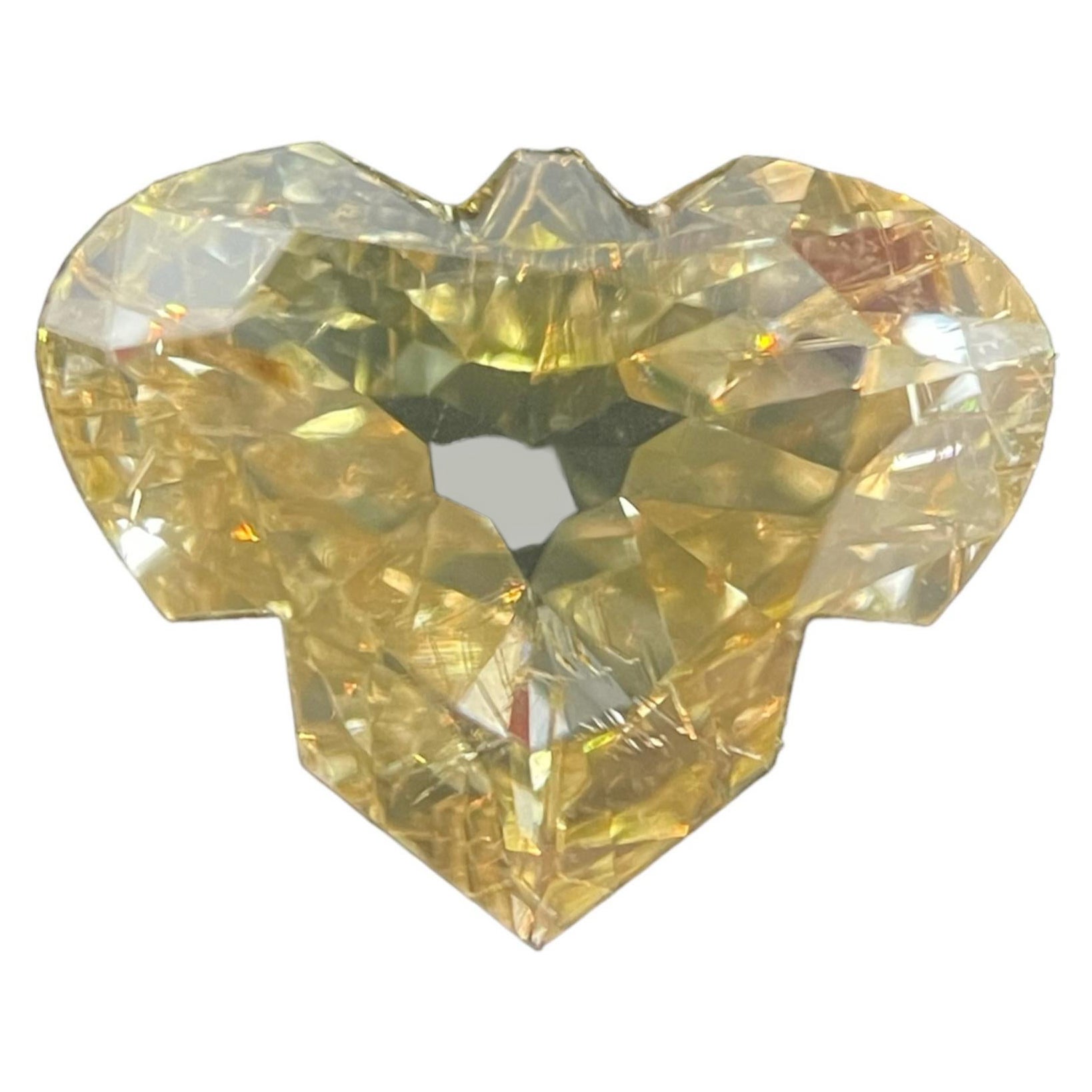 0.93 Carat Bird Brilliant GIA Certified Fancy Brownish Yellow Color I1 Clarity For Sale