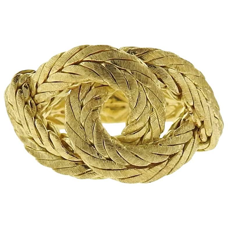 Buccellati Oro Gold Knot Ring