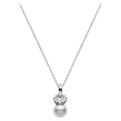 Used Mikimoto Akoya Pearl White A+ Necklace PPE565DW