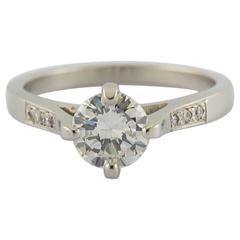 Diamond Platinum Engagement Ring 7