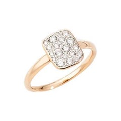 Pomellato 18k Rose Gold Sabbia White Diamond Ring AB9032O7000DB000