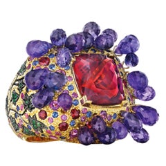 Bague Bacchus de la collection mythologie en tourmaline rouge de MadStone